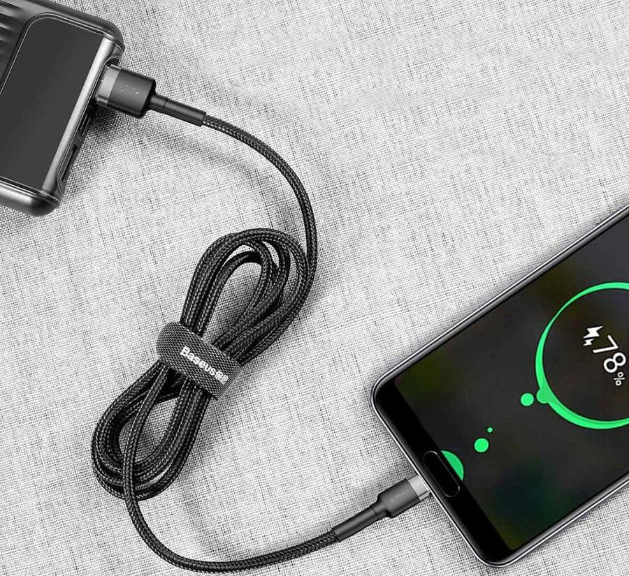 Kabel USBA/USBC 0,5m Sort/Grå - billede 5