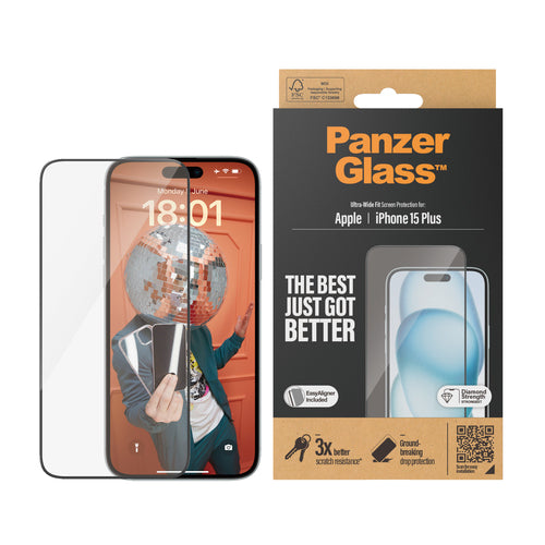 PanzerGlass iPhone 15 Plus 16plus UWF wA - Se 2863