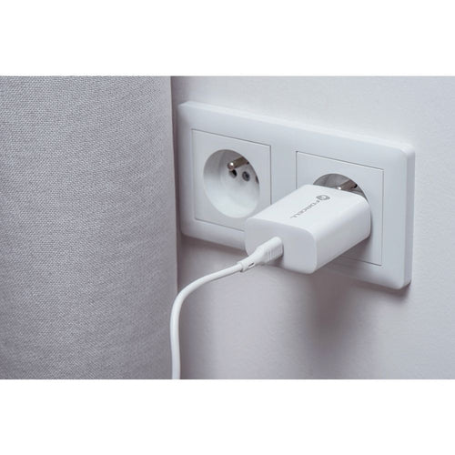 Væglader 25W USBC m/Kabel