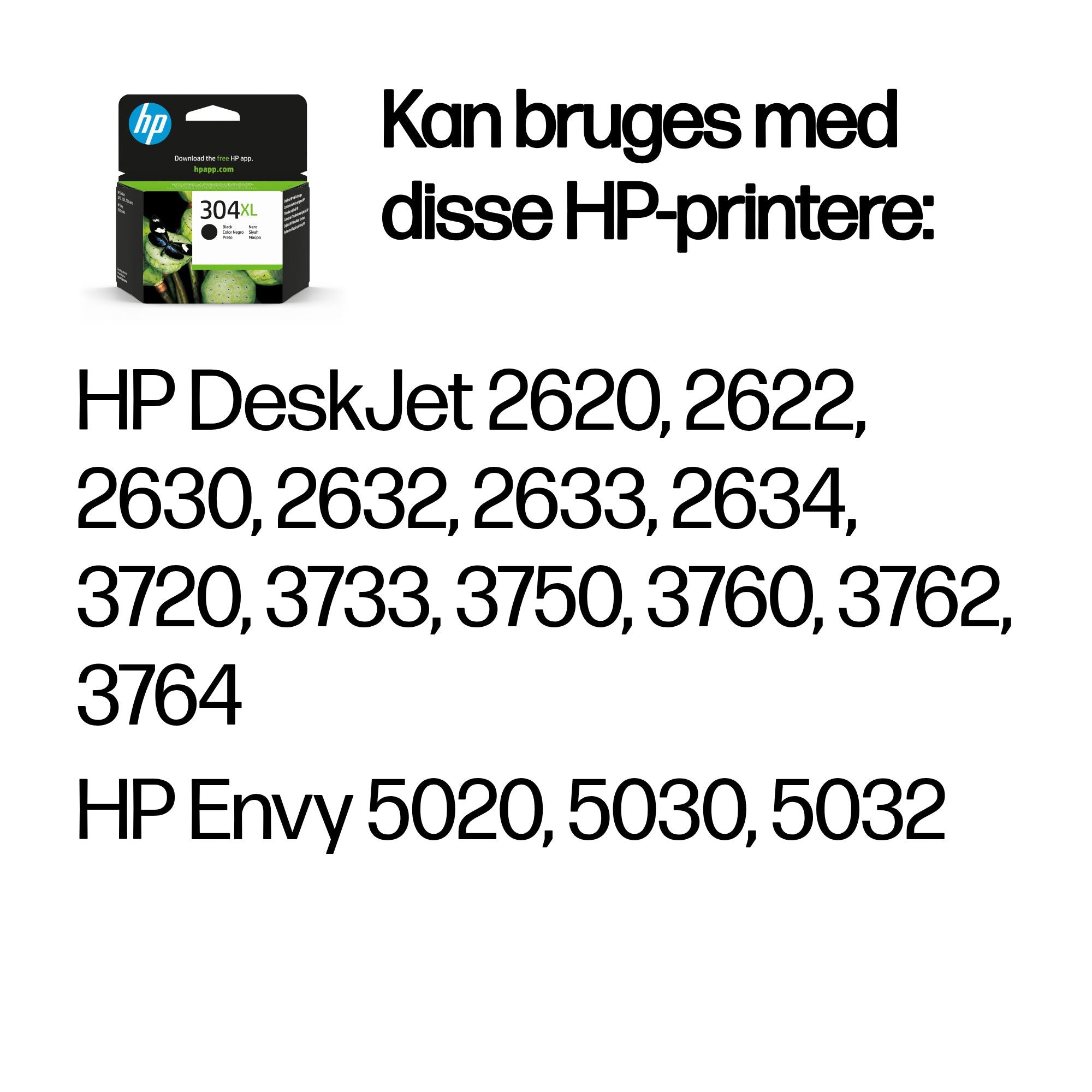 HP 304XL Black Ink - billede 2