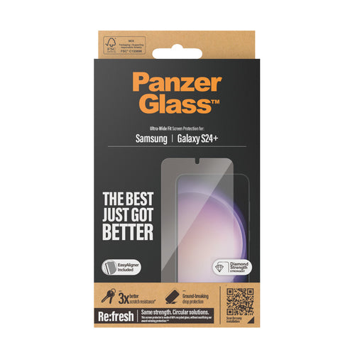 PG Screen Protector Galaxy S24 Plus Ultra-Wide FitwA