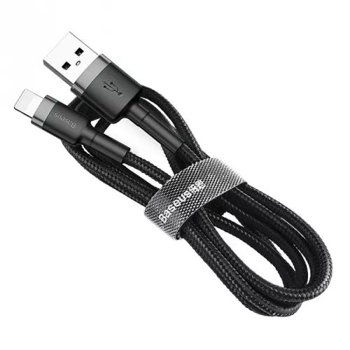 Kabel USBA/Lightning .5m GR/BK - billede 4