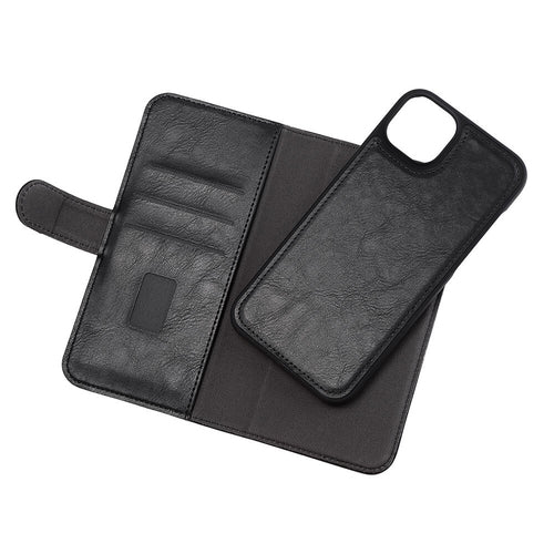 iPhone 14/14 Plus Wallet Flip Cover Gear 2in1 3 card – Sort – Buffalo