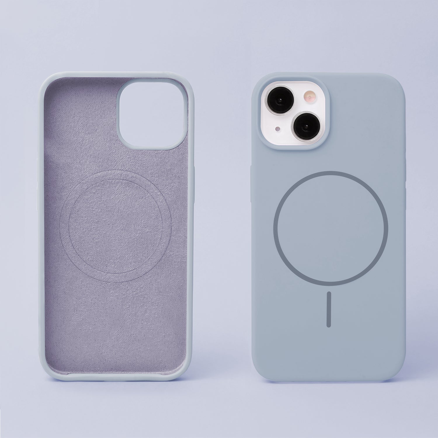 iPhone 16 Pro Silicone MagSafe Cover Thin Mag – Lyseblå - billede 4