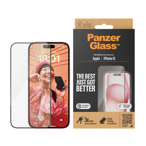 PanzerGlass iPhone 15 UWF wA