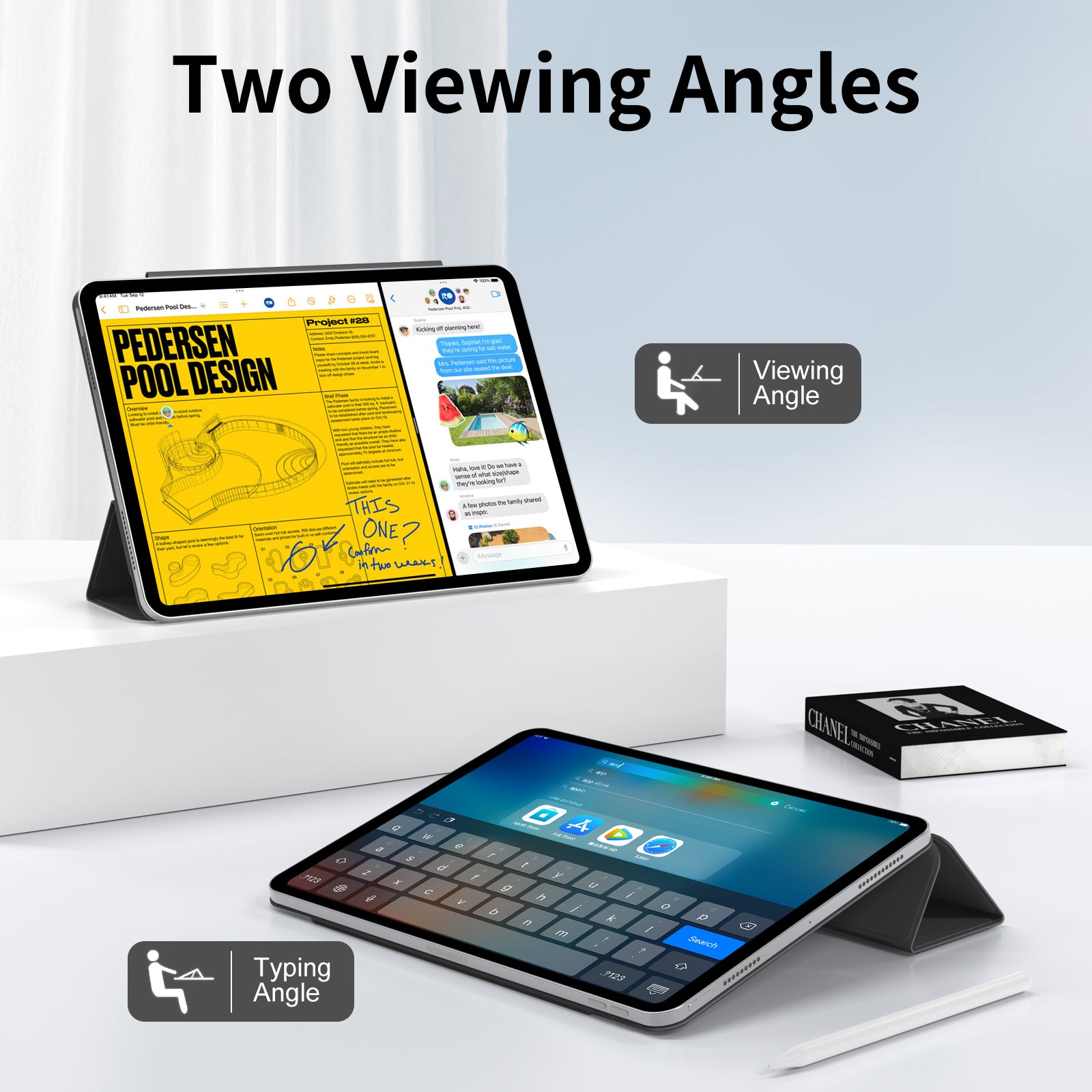 iPad 10,9 / Air4/5/11  Tri-Fold MAGNET Sort