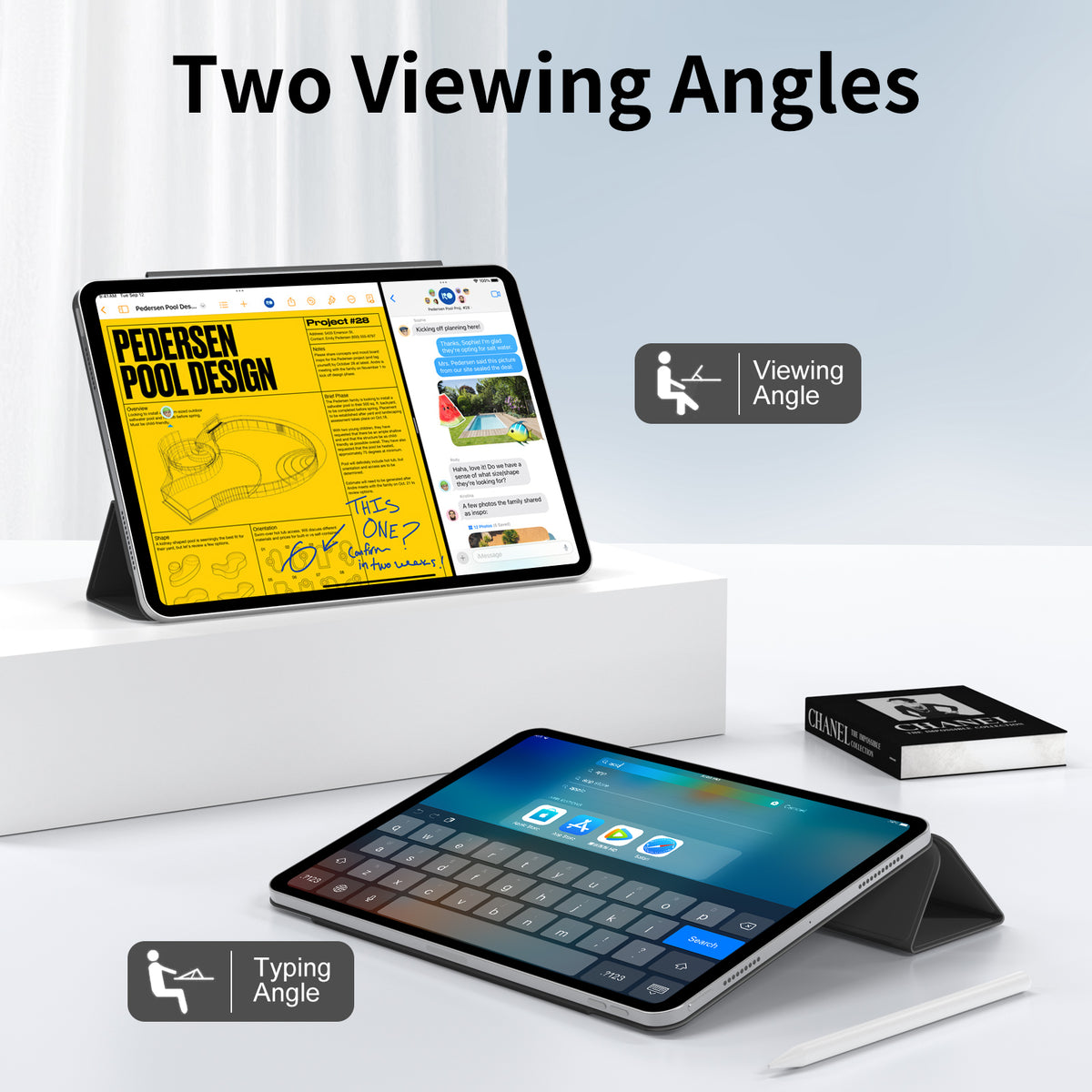 iPad 10,9 / Air4/5/11  Tri-Fold MAGNET Sort