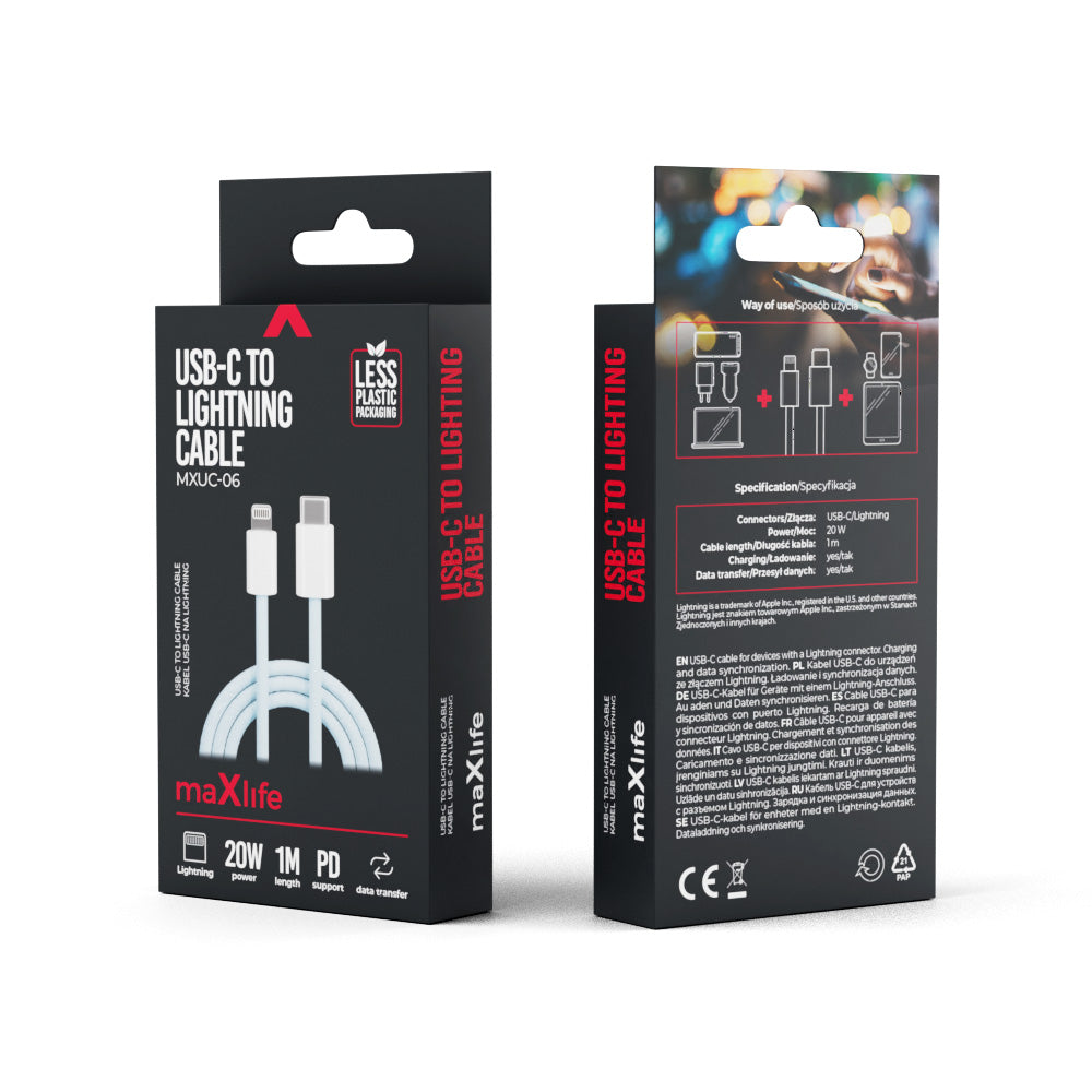 Kabel USBC/Lightning 1m