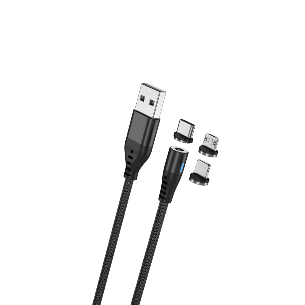 MaXlife Kabel USBA/3i1 Magn. 1m