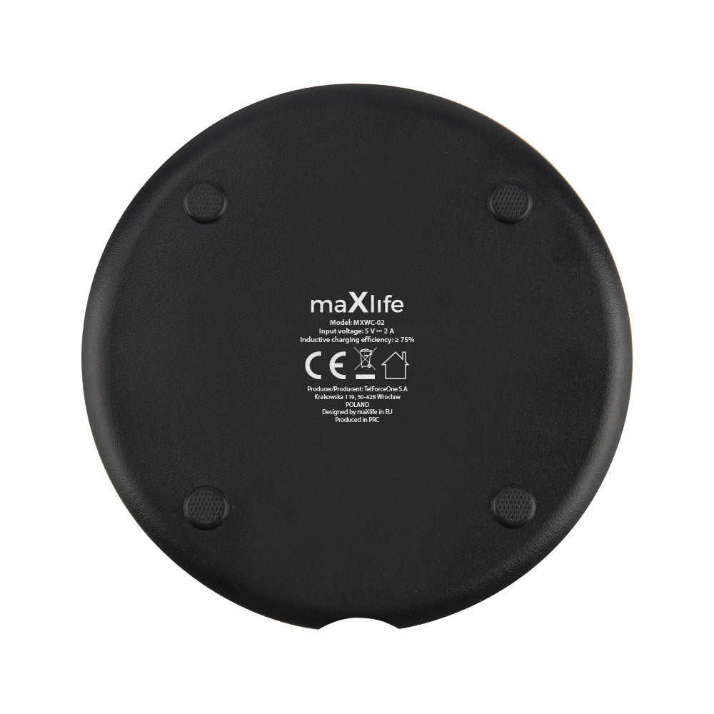 MaXlife Trådløse Oplader 10W Sort