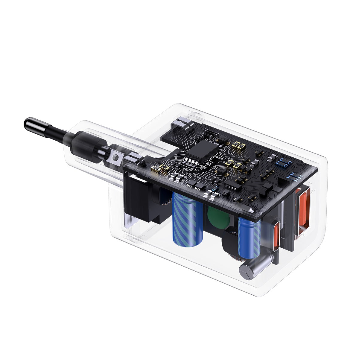 Baseus Oplader usb-a / usb-c  30watt hvid