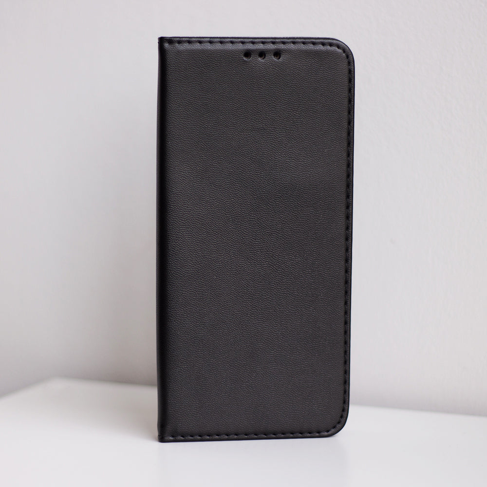 iPhone 7/8/SE Læder Cover med kortholder Smart Magnetic Magnetluk M/ – Sort