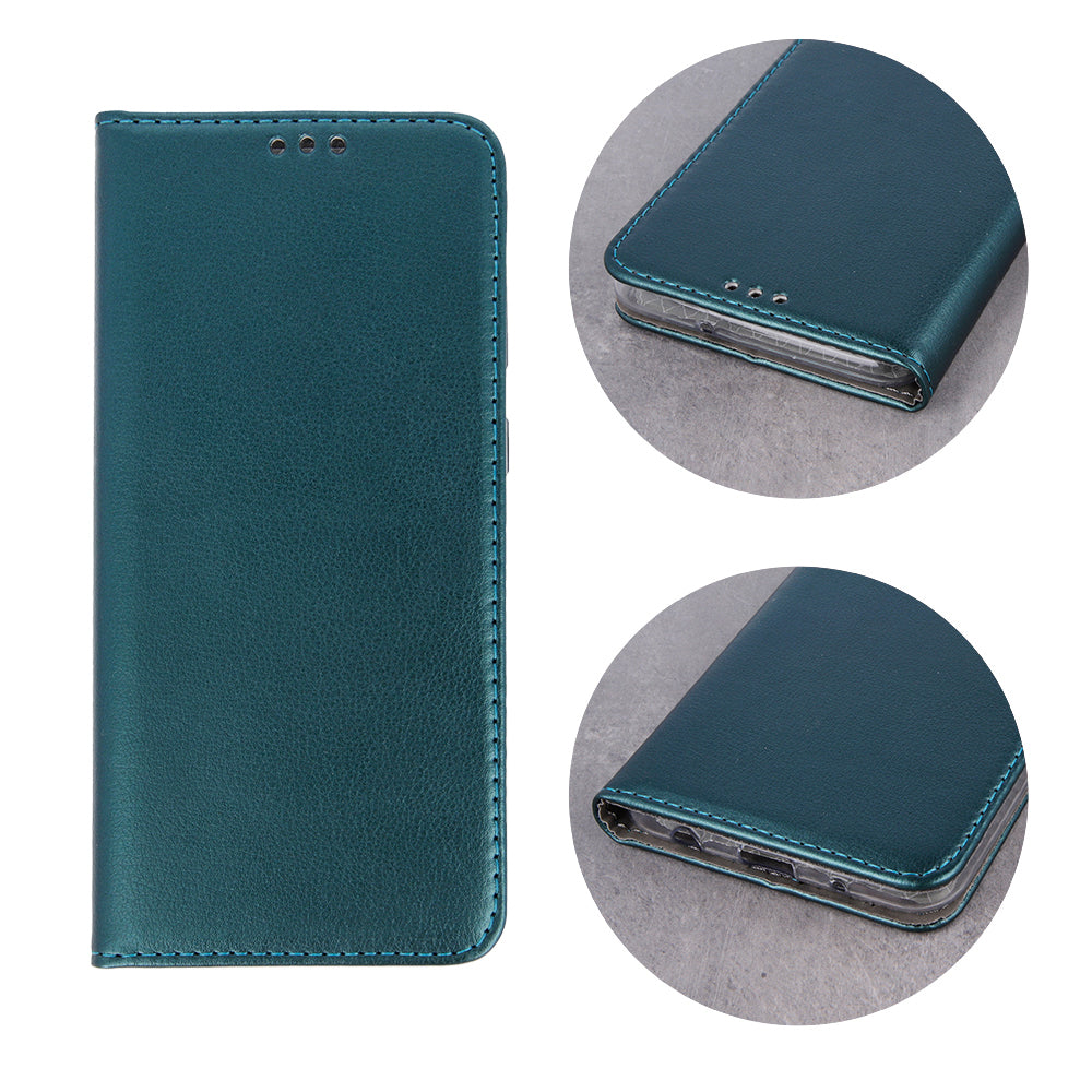 iPhone 16e / 17e Wallet Flip Cover Smart Magnetic – Mørkgrøn