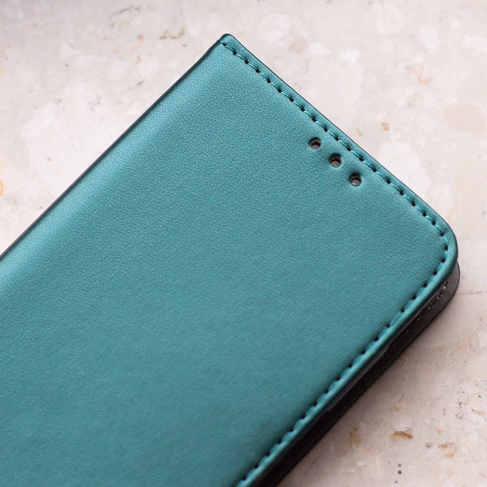 iPhone 16e / 17e Wallet Flip Cover Smart Magnetic – Mørkgrøn