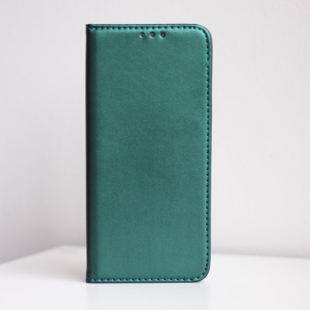 iPhone 16e / 17e Wallet Flip Cover Smart Magnetic – Mørkgrøn