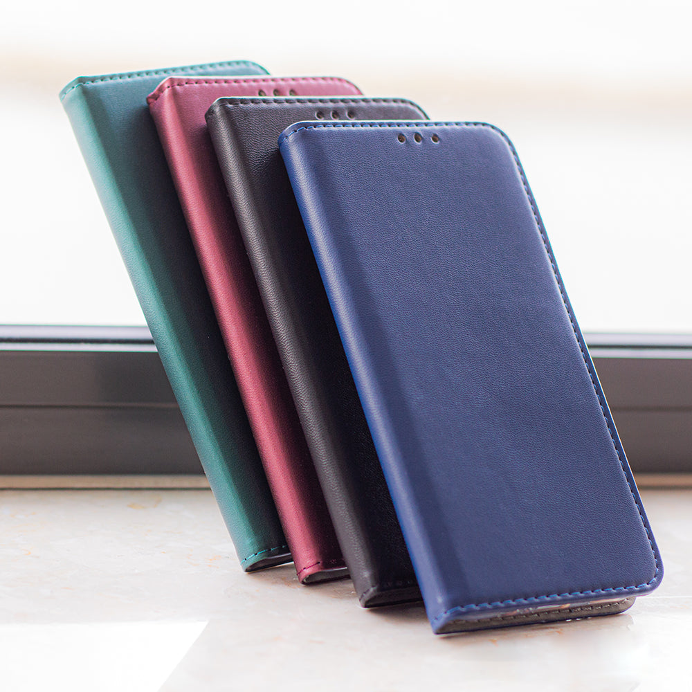 iPhone 16e / 17e Wallet Flip Cover Smart Magnetic – Mørkgrøn
