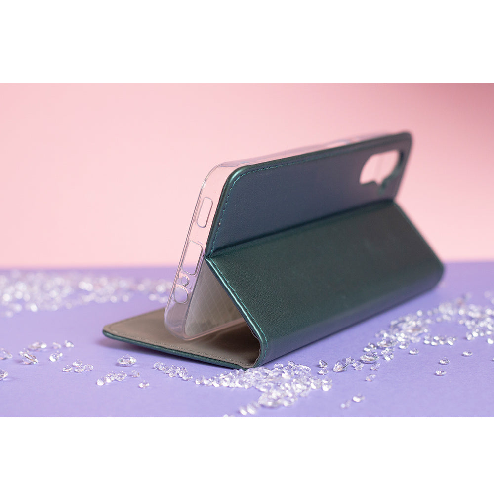 iPhone 16e / 17e Wallet Flip Cover Smart Magnetic – Mørkgrøn