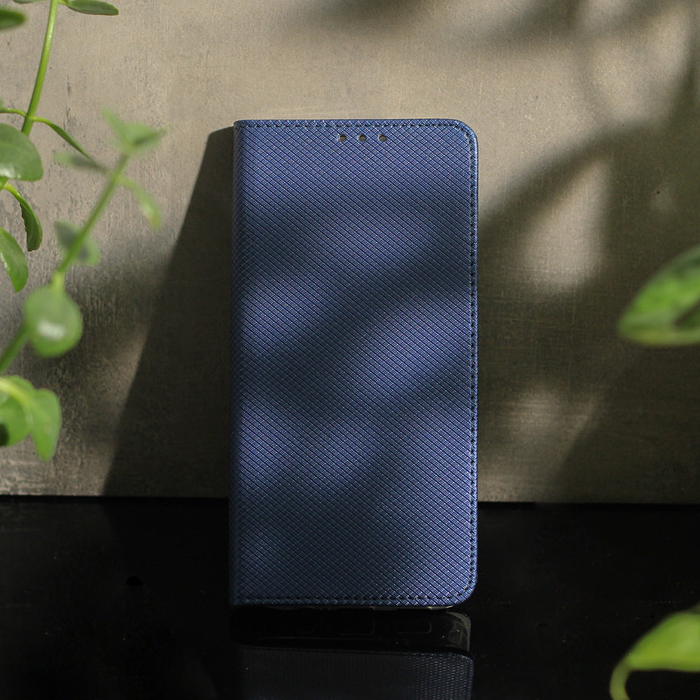 iPhone 17 Pro Max / 18 Pro Max TPU Wallet Flip Cover Smart Magnet – Mørk Blå/Blå