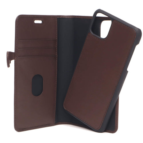 iPhone 11 Pro Max Læder Wallet Flip Cover – Brun – Buffalo