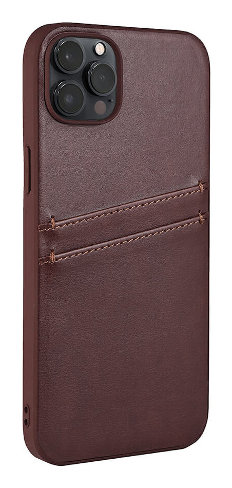 iPhone 14 Plus Læder Cover med kortholder 2 6 7 – Brun – Buffalo - billede 2