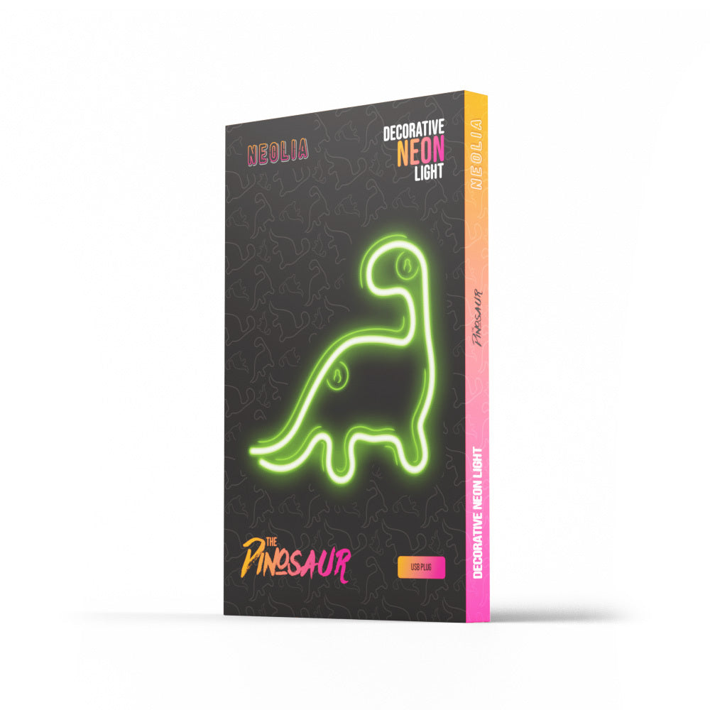 Neon LED Light DINOSAUR green