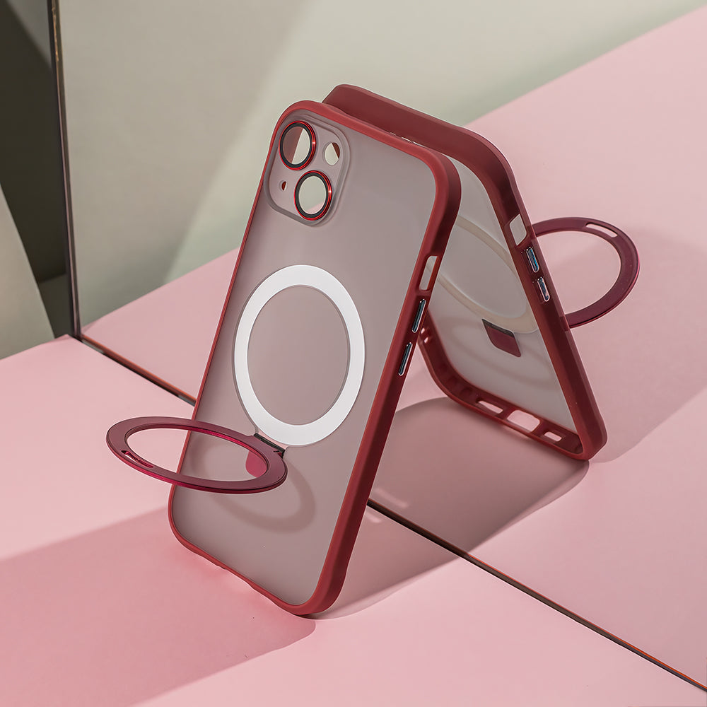 iPhone 14 Cover Mag Ring – Rød