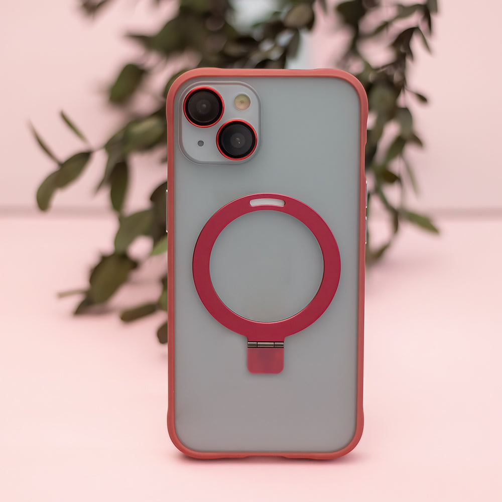 iPhone 14 Cover Mag Ring – Rød