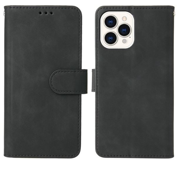 iPhone 14 Plus PU Wallet Flip Cover Folio – Sort