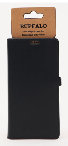 BUFFALO Wallet Sort Læder Samsung S20 Ultra