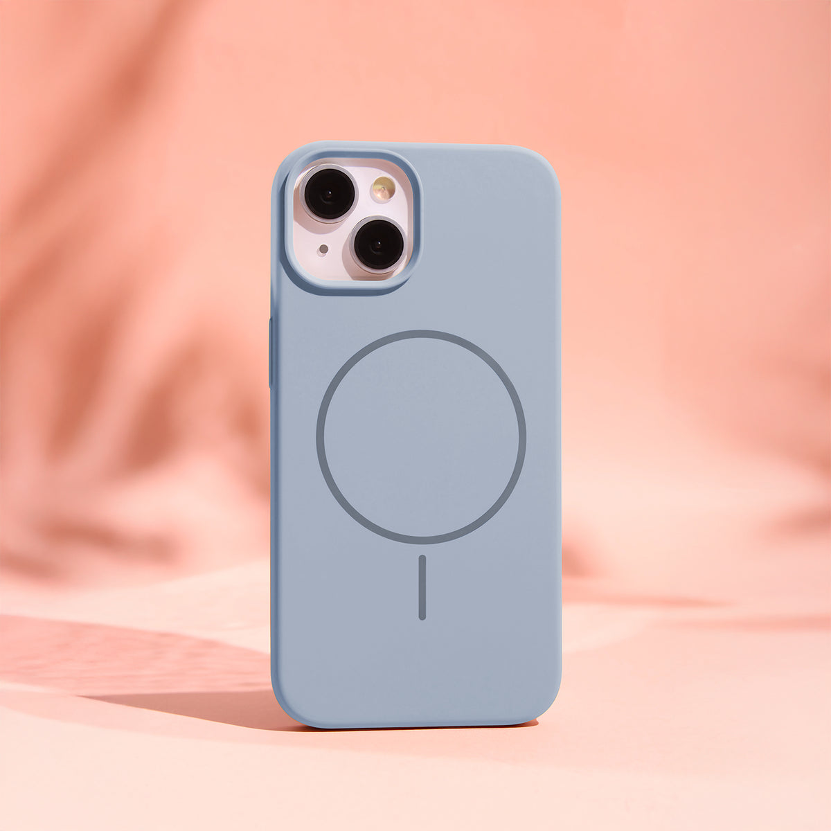iPhone 15 Pro Max Silicone MagSafe Cover Thin Mag – Lyseblå - billede 4