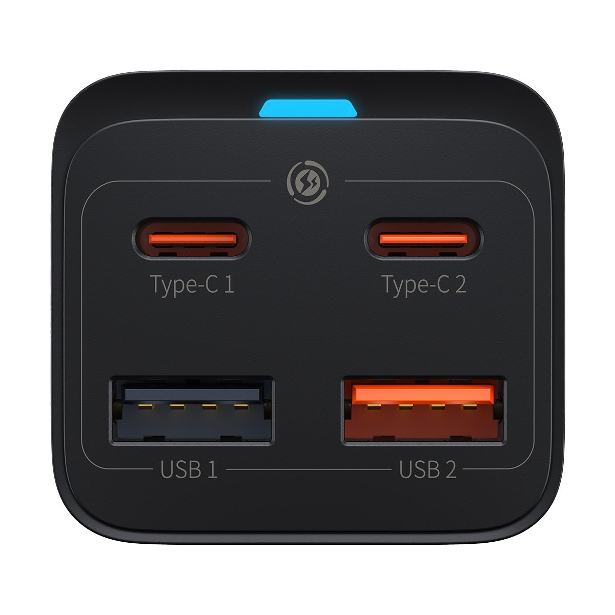 GaN5 65W 2xUSB 2xUSBc Sort