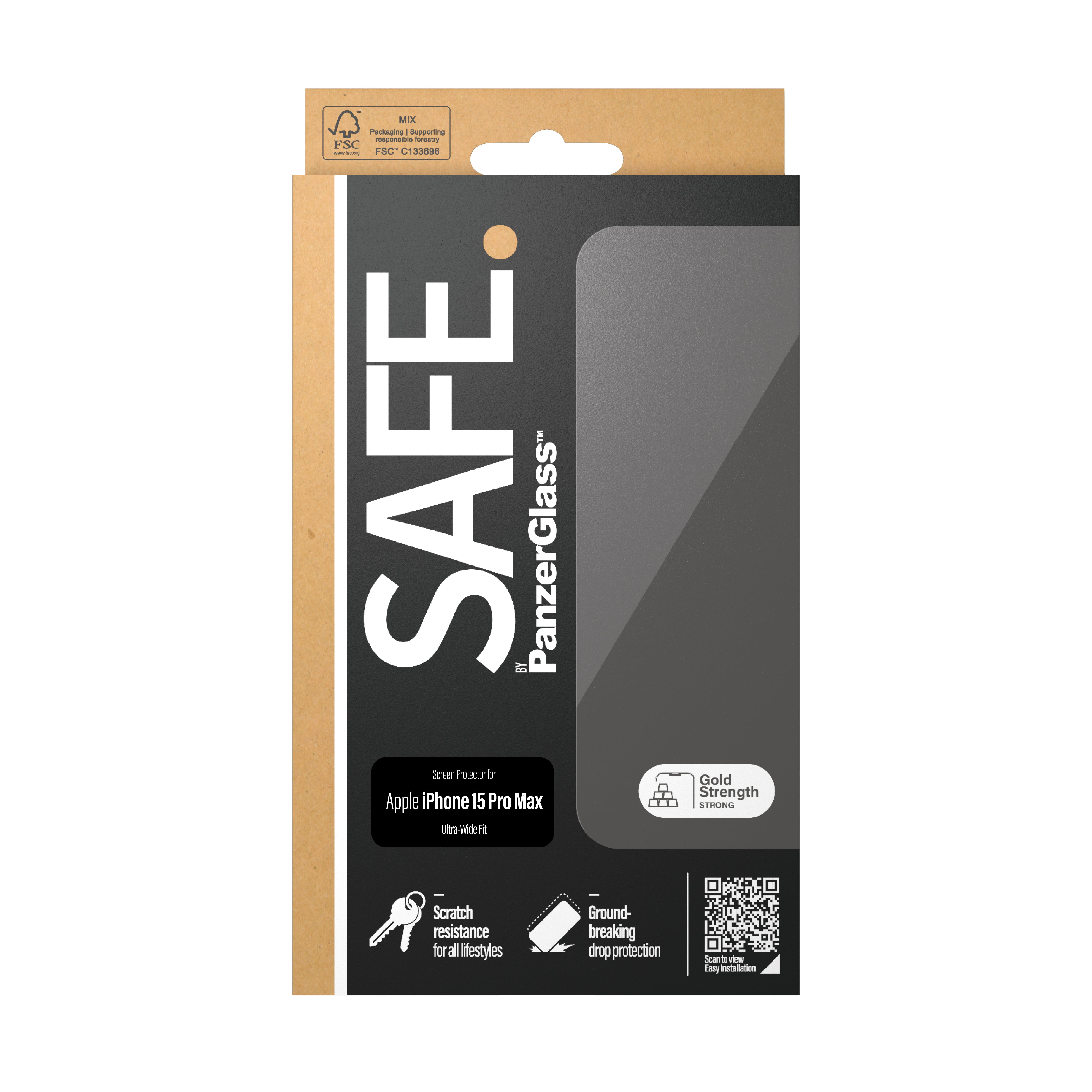 SAFE. Screen Protector iPhone 15 Pro Max Ultra-Wide Fit