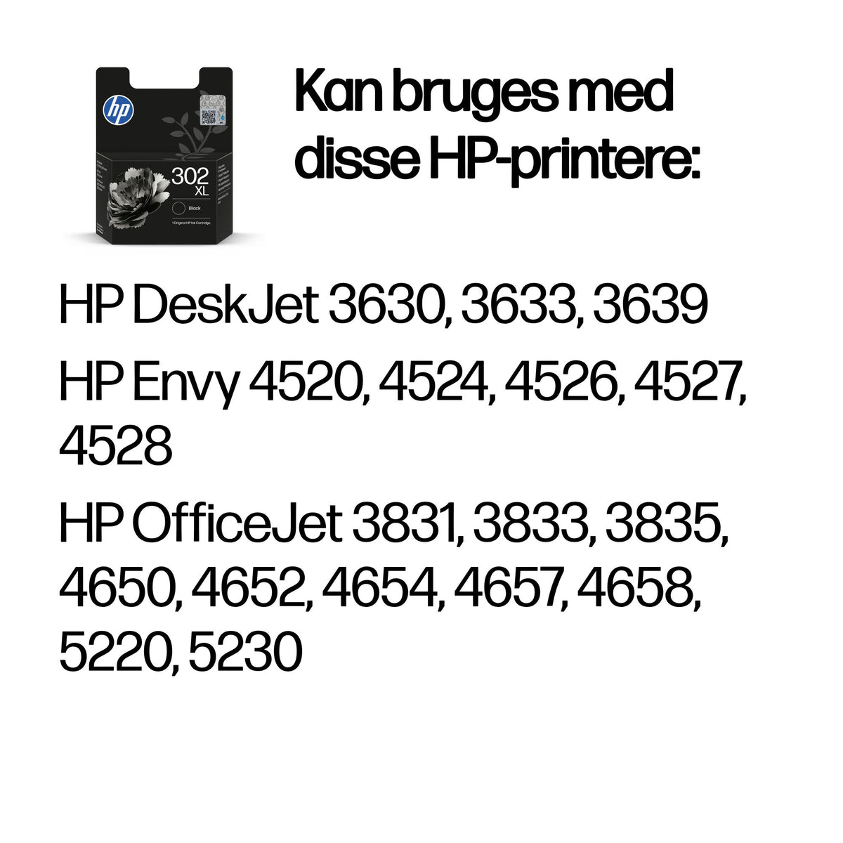 HP 302XL black ink - billede 2