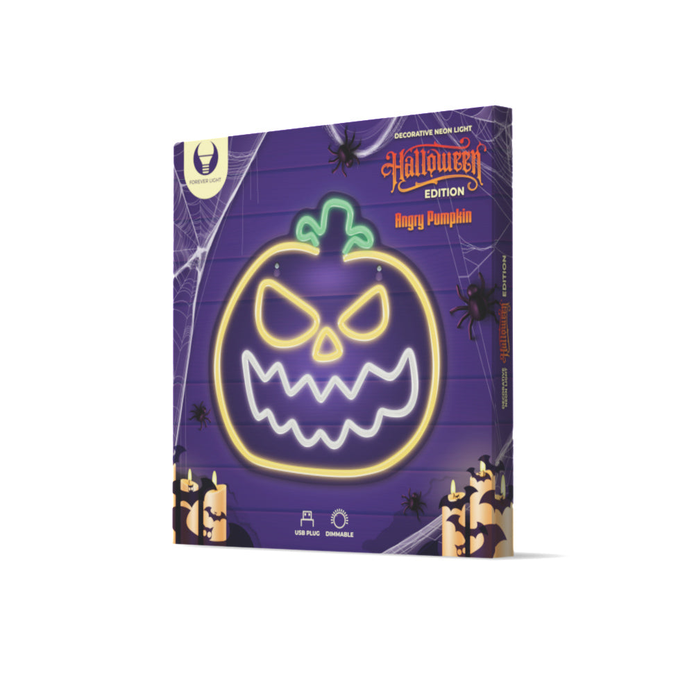 Neon Plexi LED ANGRY Pumpkin