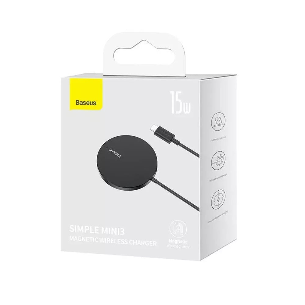 Wireless Charger 15W Magn.Sort