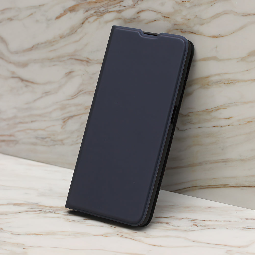 iPhone 13 Wallet Flip Cover Smart Soft – Mørk Blå/Blå