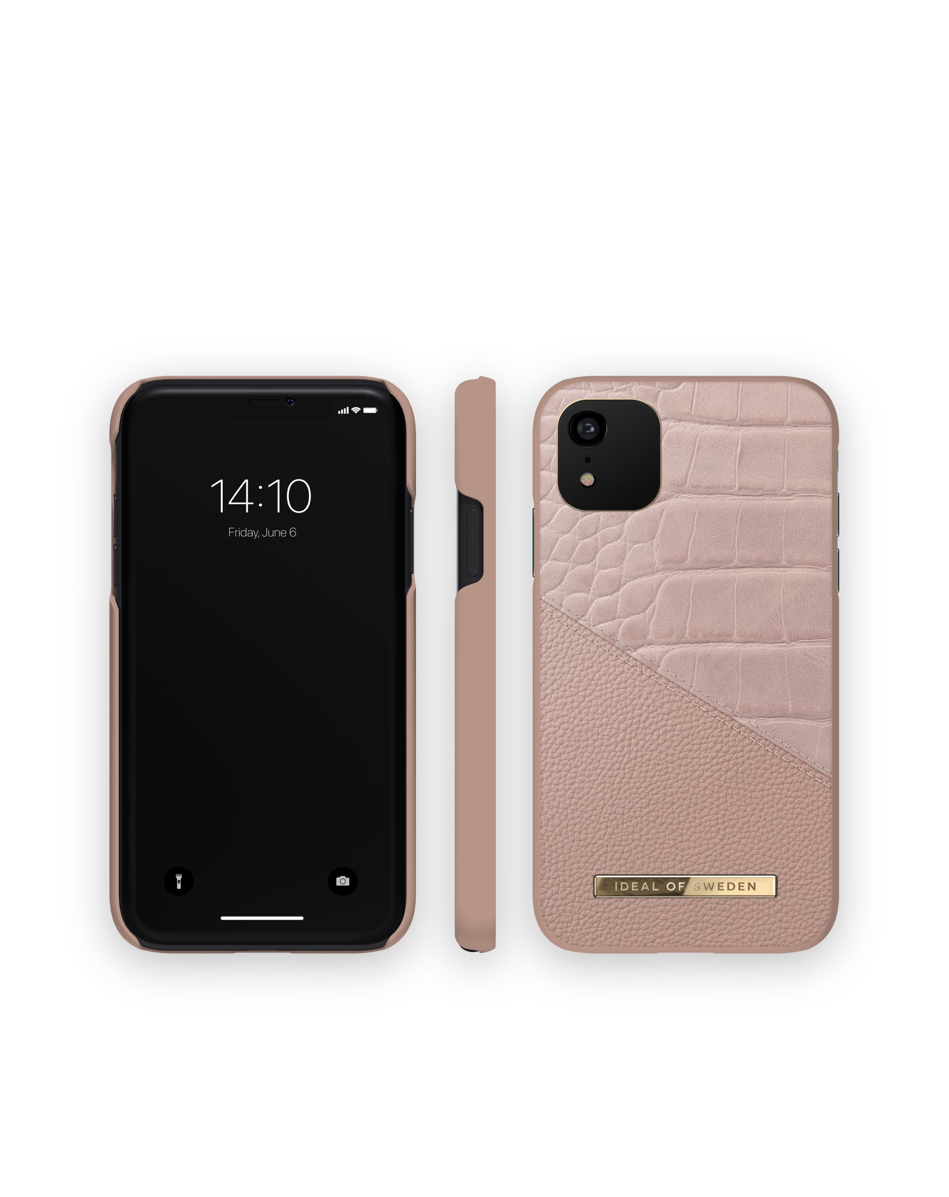 iPhone 11/XR Cover Croco – Rose Smoke - billede 5