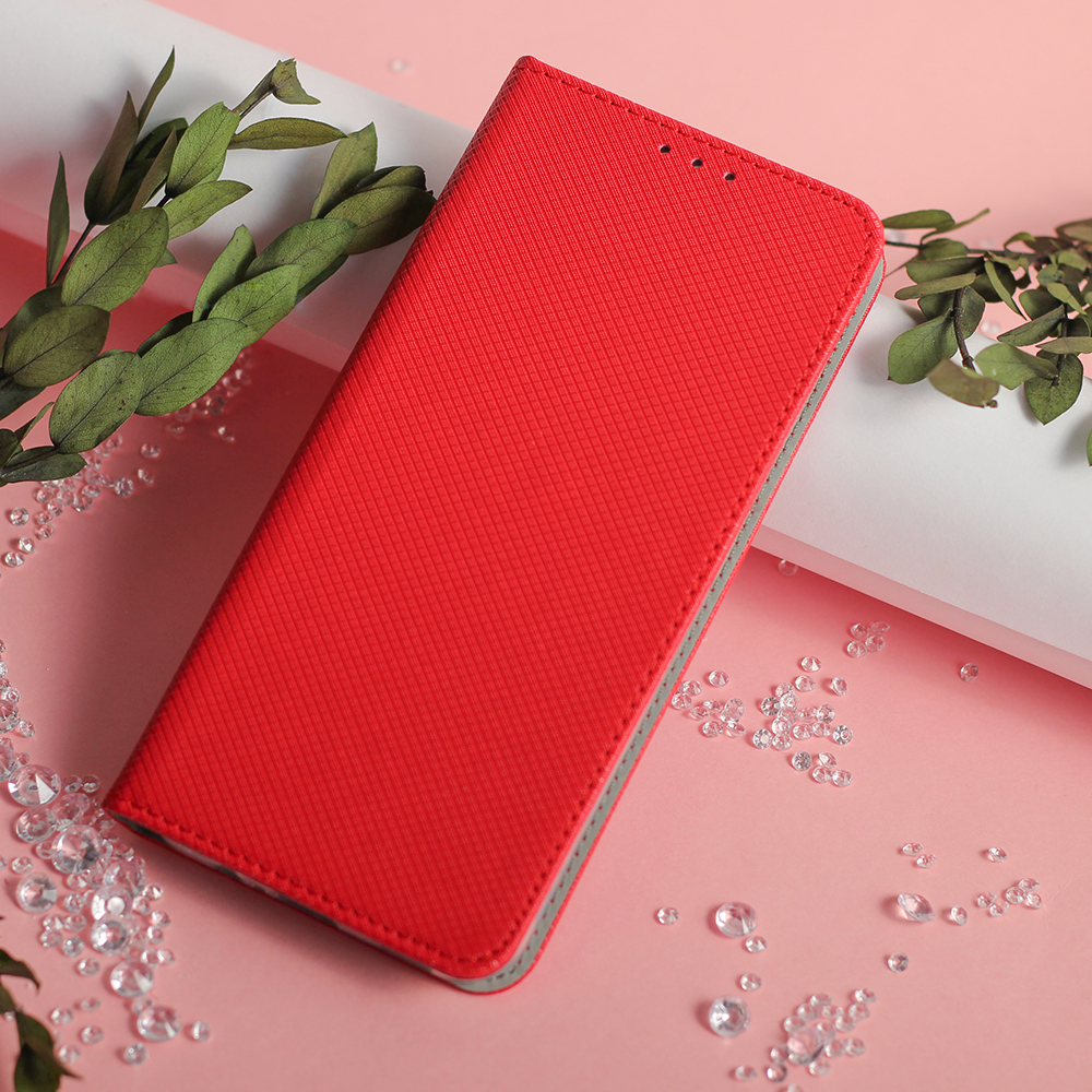 iPhone 17 Pro Max / 18 Pro Max TPU Wallet Flip Cover Smart Magnet – Rød