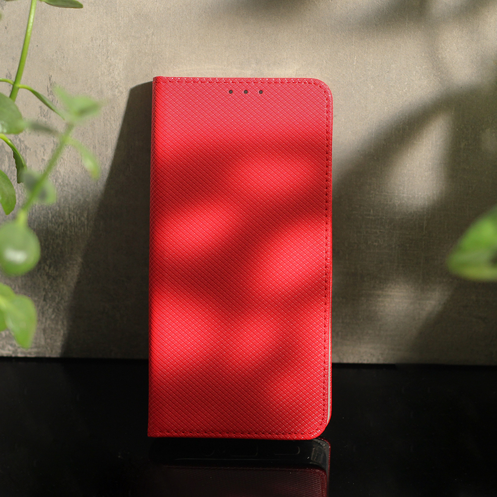 iPhone 17 Pro Max / 18 Pro Max TPU Wallet Flip Cover Smart Magnet – Rød