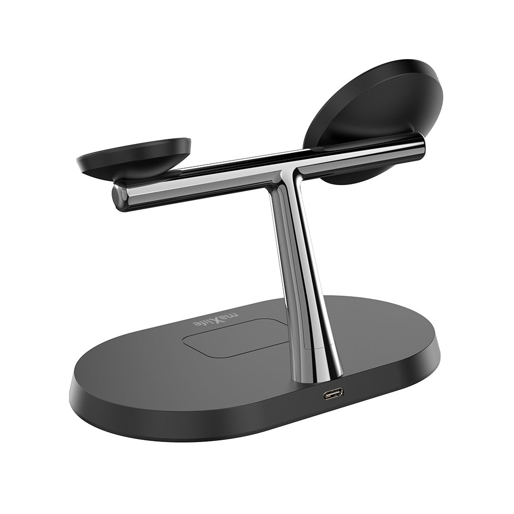 MaXlife 3i1 Trådløs Lader Sort