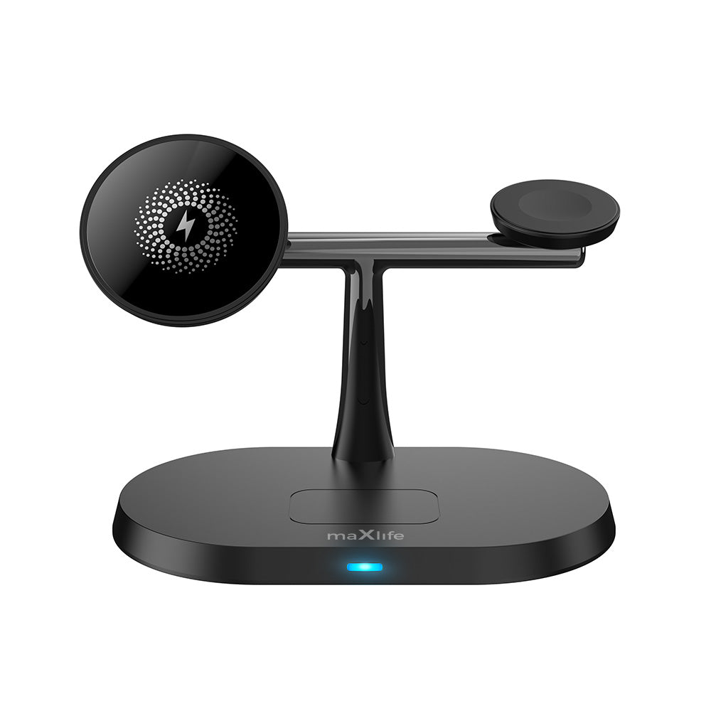 MaXlife 3i1 Trådløs Lader Sort