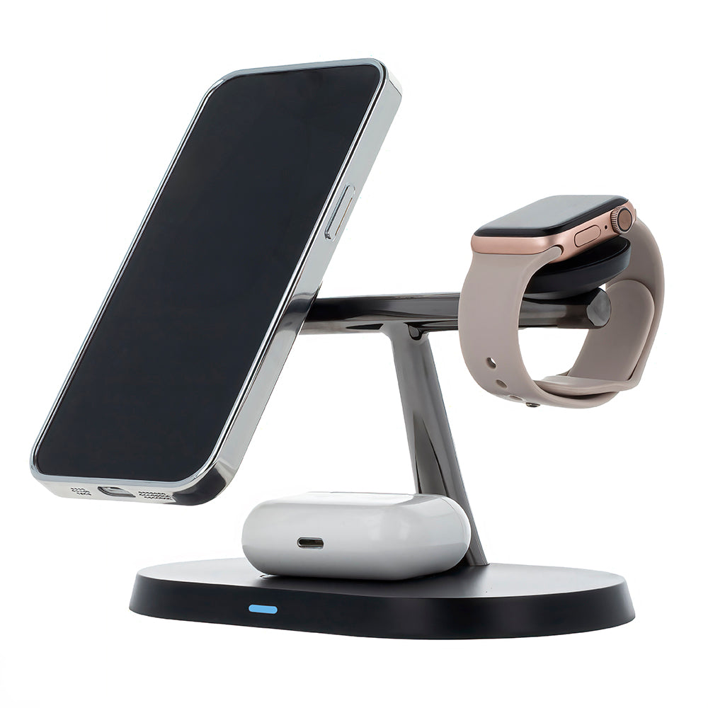 MaXlife 3i1 Trådløs Lader Sort