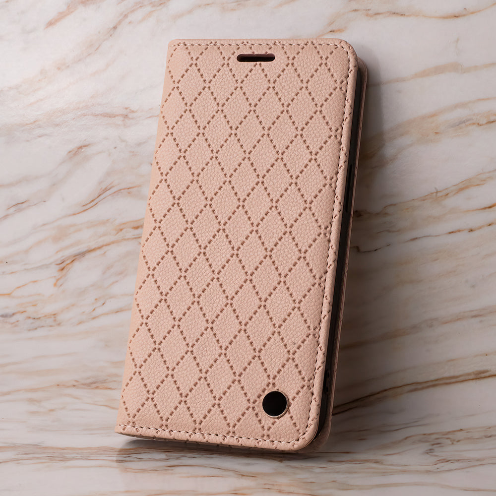 iPhone 17 Pro Læder Wallet Flip Cover Smart Caro – Beige