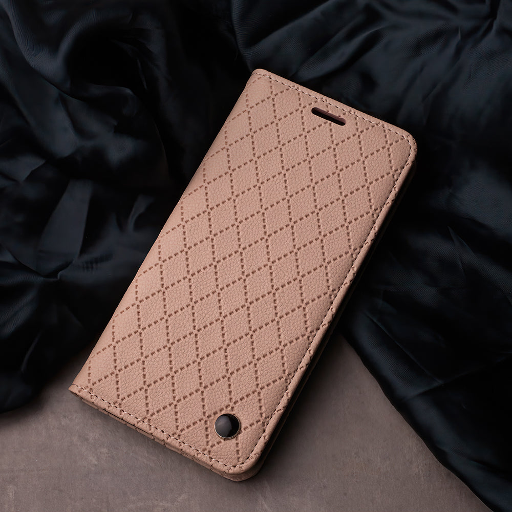 iPhone 17 Pro Læder Wallet Flip Cover Smart Caro – Beige