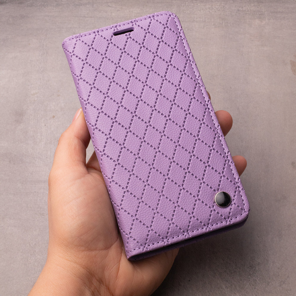 iPhone 17 Pro Max Læder Wallet Flip Cover Smart Caro Pm Caro Flip2 – Lilla