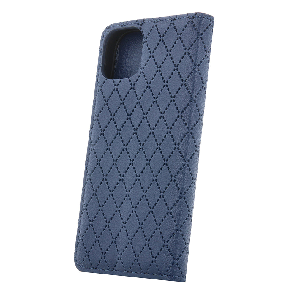 iPhone 17 Pro Læder Wallet Flip Cover Smart Caro – Mørk Blå/Blå