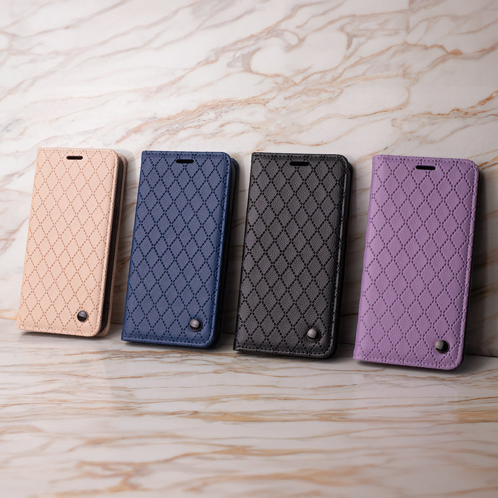 iPhone 17 Pro Max Læder Wallet Flip Cover Smart Caro Pm Caro Flip2 – Lilla