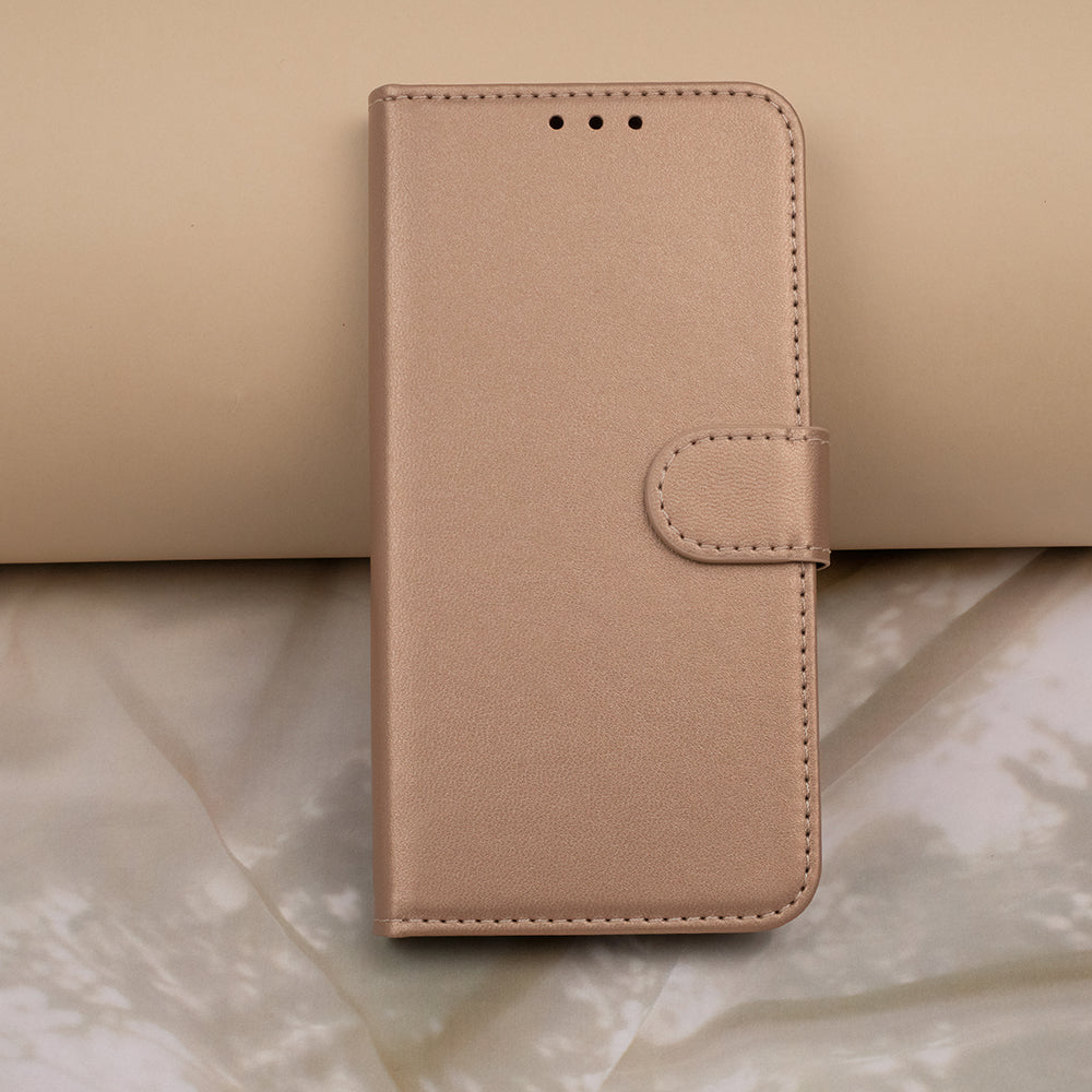iPhone 17 Pro Wallet Flip Cover Smart Classic – Guld