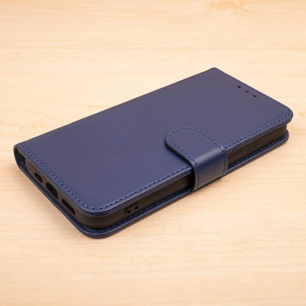 iPhone 17 Pro Wallet Flip Cover Smart Classic – Mørkeblå