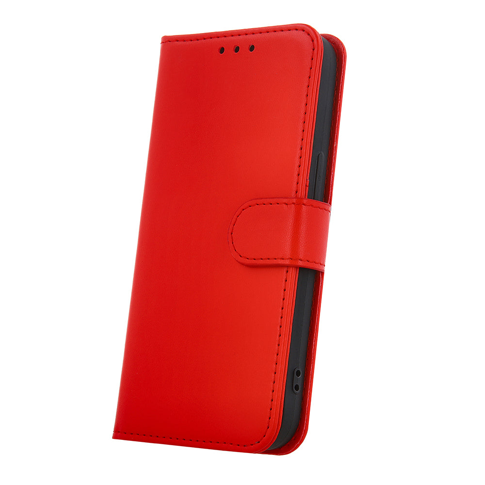 iPhone 16e / 17e Wallet Flip Cover Smart Classic – Rød